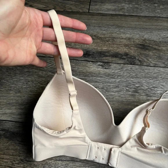Soma Enbliss Wireless Comfort T Shirt Bra Pale Sand Beige Sz 34C - Picture 5 of 11